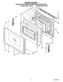 05 - Door Parts, Optional Parts parts for Whirlpool Range RF367LXSB3 from AppliancePartsPros.com