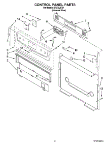 02 - Control Panel Parts parts for Whirlpool Range SF272LXTD1 from AppliancePartsPros.com