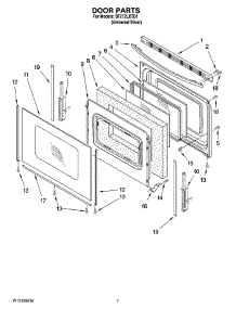 05 - Door Parts parts for Whirlpool Range SF272LXTD1 from AppliancePartsPros.com