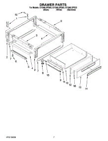 05 - Drawer Parts parts for Whirlpool Range GY398LXPS03 from AppliancePartsPros.com