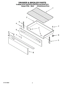 04 - Drawer & Broiler Parts parts for Whirlpool Range RF367LXSS3 from AppliancePartsPros.com