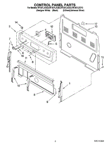 02 - Control Panel Parts parts for Whirlpool Range RF367LXSY3 from AppliancePartsPros.com