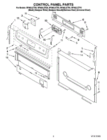 02 - Control Panel Parts parts for Whirlpool Range SF362LXTQ0 from AppliancePartsPros.com