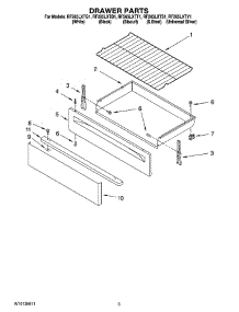 04 - Drawer Parts parts for Whirlpool Range RF265LXTQ1 from AppliancePartsPros.com