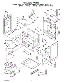 03 - Chassis Parts parts for Whirlpool Range RF265LXTT1 from AppliancePartsPros.com