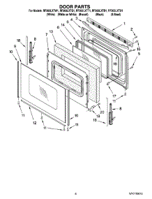 05 - Door Parts, Optional Parts (Not Included) parts for Whirlpool Range RF263LXTQ1 from AppliancePartsPros.com