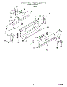 02 - Control Panel Parts parts for Whirlpool Range WHP83812 from AppliancePartsPros.com