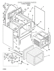 04 - Oven Chassis Parts parts for Whirlpool Range WHP83812 from AppliancePartsPros.com