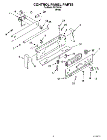 02 - Control Panel Parts parts for Whirlpool Range WLE83310 from AppliancePartsPros.com