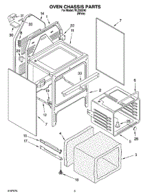 04 - Oven Chassis Parts parts for Whirlpool Range WLE83310 from AppliancePartsPros.com