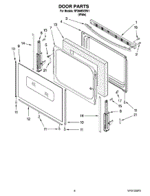05 - Door Parts, Optional Parts (Not Included) parts for Whirlpool Range RF260BXSW1 from AppliancePartsPros.com