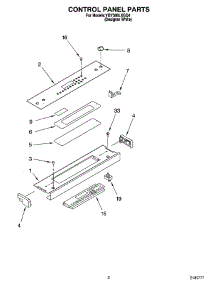 02 - Control Panel Parts parts for Whirlpool Range YGY395LXGQ4 from AppliancePartsPros.com