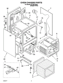 04 - Oven Chassis Parts parts for Whirlpool Range YGY395LXGQ4 from AppliancePartsPros.com