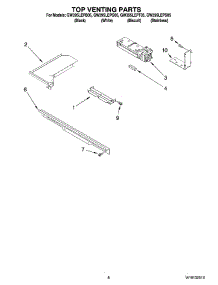 06 - Top Venting Parts parts for Whirlpool Range GW395LEPB05 from AppliancePartsPros.com