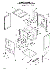 03 - Chassis Parts parts for Whirlpool Range WERE3000SB0 from AppliancePartsPros.com