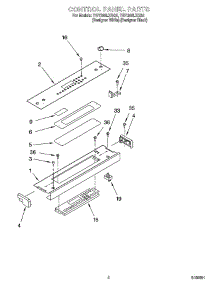 02 - Control Panel Parts parts for Whirlpool Range YGY396LXGQ5 from AppliancePartsPros.com