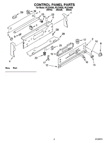 02 - Control Panel Parts parts for Whirlpool Range WLE34400 from AppliancePartsPros.com
