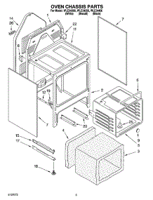 04 - Oven Chassis Parts parts for Whirlpool Range WLE34400 from AppliancePartsPros.com