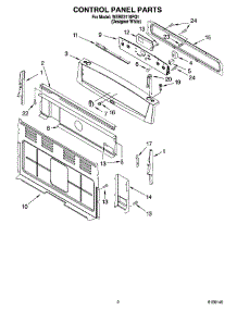 02 - Control Panel Parts parts for Whirlpool Range WERE3110PQ1 from AppliancePartsPros.com