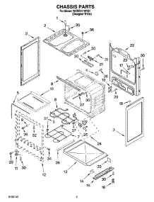 03 - Chassis Parts parts for Whirlpool Range WERE3110PQ1 from AppliancePartsPros.com