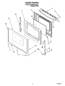 05 - Door Parts, Optional Parts parts for Whirlpool Range WERE3110PQ1 from AppliancePartsPros.com