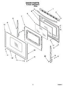 05 - Door Parts, Miscellaneous Parts parts for Whirlpool Range WERE3000PQ1 from AppliancePartsPros.com