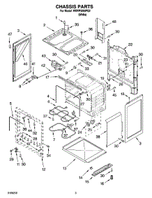 03 - Chassis Parts parts for Whirlpool Range WERP3200PQ2 from AppliancePartsPros.com