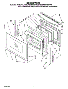 05 - Door Parts parts for Whirlpool Range SF362LXTT0 from AppliancePartsPros.com
