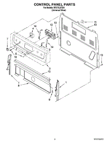 02 - Control Panel Parts parts for Whirlpool Range RF272LXTD0 from AppliancePartsPros.com