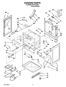 03 - Chassis Parts parts for Whirlpool Range RF272LXTD0 from AppliancePartsPros.com