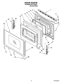05 - Door Parts, Optional Parts (Not Included) parts for Whirlpool Range RF272LXTD0 from AppliancePartsPros.com