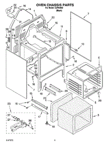 04 - Oven Chassis Parts parts for Whirlpool Range GJP84902 from AppliancePartsPros.com