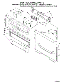 02 - Control Panel Parts parts for Whirlpool Range SF362LXSB1 from AppliancePartsPros.com