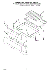 04 - Drawer & Broiler Parts parts for Whirlpool Range RF462LXSQ1 from AppliancePartsPros.com