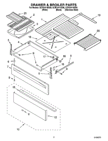 02 - Drawer & Broiler Parts parts for Whirlpool Range GERC4110SQ0 from AppliancePartsPros.com