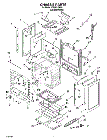 04 - Chassis Parts parts for Whirlpool Range YSF387LEKQ1 from AppliancePartsPros.com