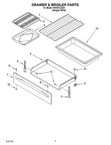 05 - Drawer & Broiler Parts parts for Whirlpool Range YSF387LEKQ1 from AppliancePartsPros.com