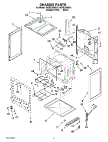 03 - Chassis Parts parts for Whirlpool Range WERE3000SQ1 from AppliancePartsPros.com
