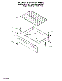 04 - Drawer & Broiler Parts parts for Whirlpool Range RF264LXST1 from AppliancePartsPros.com