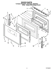 05 - Door Parts, Optional Parts (Not Included) parts for Whirlpool Range RF261PXSQ1 from AppliancePartsPros.com