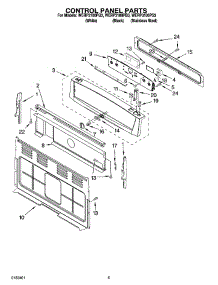 04 - Control Panel Parts parts for Whirlpool Range WERP3100PQ3 from AppliancePartsPros.com