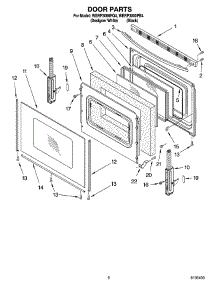 05 - Door Parts, Optional Parts parts for Whirlpool Range WERP3000PB4 from AppliancePartsPros.com