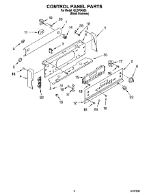 02 - Control Panel Parts parts for Whirlpool Range GLSP84900 from AppliancePartsPros.com