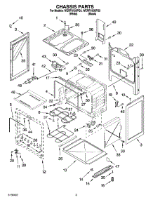 03 - Chassis Parts parts for Whirlpool Range WERP3120PQ3 from AppliancePartsPros.com