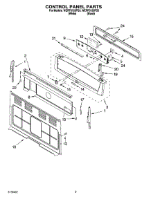 04 - Control Panel Parts parts for Whirlpool Range WERP3120PQ3 from AppliancePartsPros.com