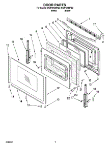 05 - Door Parts, Optional Parts (Not Included) parts for Whirlpool Range WERP3120PQ3 from AppliancePartsPros.com