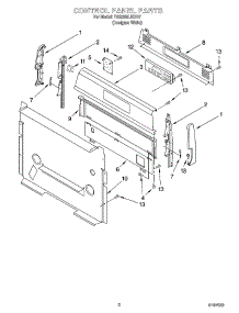 02 - Control Panel Parts parts for Whirlpool Range YGS395LEGQ7 from AppliancePartsPros.com