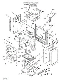 04 - Chassis Parts parts for Whirlpool Range YGS395LEGQ7 from AppliancePartsPros.com