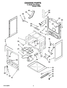 03 - Chassis Parts parts for Whirlpool Range RF212PXSQ1 from AppliancePartsPros.com