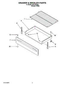 04 - Drawer & Broiler Parts parts for Whirlpool Range RF212PXSQ1 from AppliancePartsPros.com
